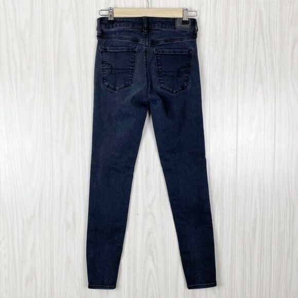 American Eagle | Black Hi Rise Jegging Size 4 - Picture 2 of 7